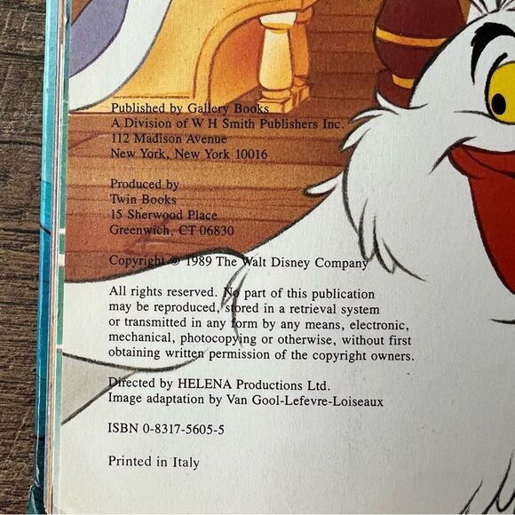1989 Little Mermaid - Disney Book , Pre-Owned Hardcover - Picture 3 of 13